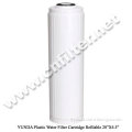 Refillable filter cartridge/cartridge water